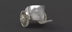 Chariot Low-poly  3D model