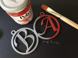 CHRISTMAS 3D letters stl file 3D print model