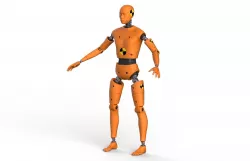 Crash Test Dummy Robot  Android 3D model