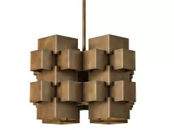 Cubist Geometric Chandelier 3D model