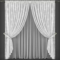 Curtain 3D model 267 Low-poly  3D model