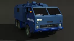 DAC 665 Cars 3D Model low poly military sistem Romanian Low-poly  3D model