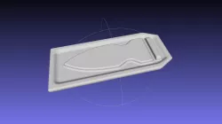 Deadpool Chest Knife Pocket And Blade 3D print model