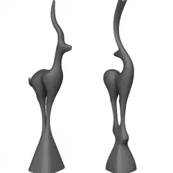 Deer Standing Deco 3D print model
