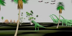 Dino park 3D model