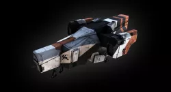 District 9 Dropship Low-poly  3D model