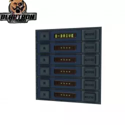 Door Access Panel Retro Sci Fi Computer Buttons Prop Environment Low-poly  3D model