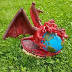 Dragon on the earth 3D print model