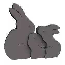 Easter Rabbit Puzzle 3D print model