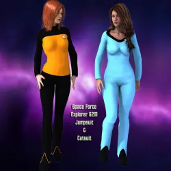 Explorer G2F Outfit for DAZ Studio 3D model