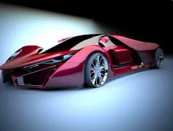 farrari f80 3D model
