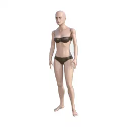 Female Base Character Low-poly  3D model