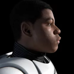 Finn Star Wars character 3D model