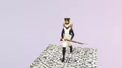 FRENCH LINE SOLDIER 1812 Low-poly  3D model
