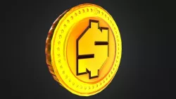 Game-Ready Dollar Sign Gold Coin Asset Low-poly  3D model