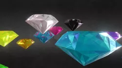 Game-Ready Precious Gems SUPER PACK Low-poly  3D model