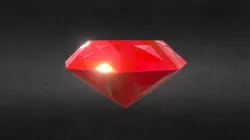 Game-Ready Red Ruby Diamond Precious Gem Low-poly  3D model