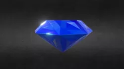 Game-Ready Sapphire Diamond Precious Gem Low-poly  3D model