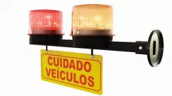 Garage exit sign warning 3D model