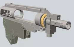 GEARBOX v2 with permanently mounted HOPUP only for HPA 3D print model