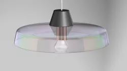 Glass pendant lamp 3D model