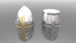 Great Helms R1 - Set of two Low-poly  3D model