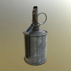 Grenade RG-42 USSR Russia PBR Midpoly Low-poly  3D model