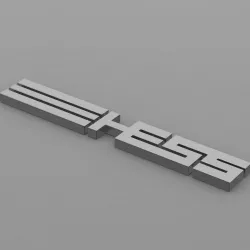 hess logo 3D model