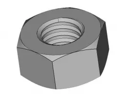 hexagon nut 3D print model