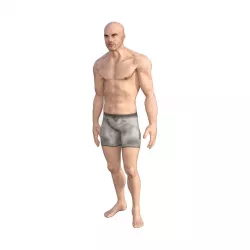 Human Base Male Character Low-poly  3D model