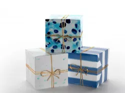 Indigo Speckles Gift Wrap 3D model
