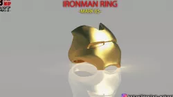 IRON MAN RING -  iron man jewelry - Mark 85 - Infinity war  3D print model