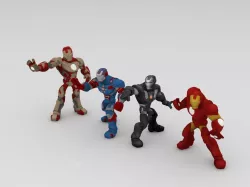 Ironman combo Low-poly  3D model