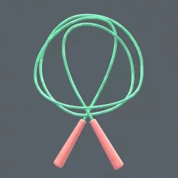 Jump Rope Low-poly  3D model