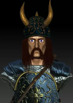 knight bust 3D model