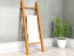 Ladder WIth Towels 3D model