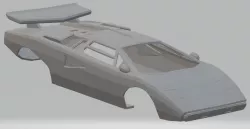Lamborghini Countach Printable Body Car 3D print model