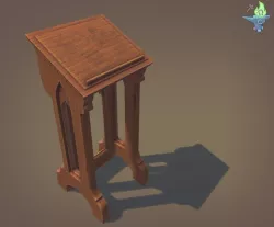 Lectern Low-poly  3D model