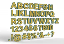 Letters 3d model 3D model
