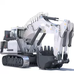 LIEBHERR R996 Backhoe 3D model
