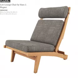 Low Lounge Chair by Hans J  Wegner 3D model
