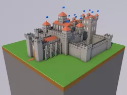 Low-Poly Castle Low-poly  3D model
