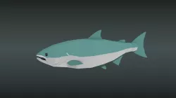 low poly fish Low-poly  3D model