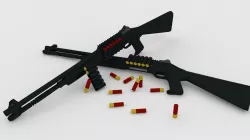 Low Poly M4 Tactical Shotgun Low-poly  3D model