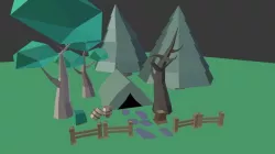 Low Poly Outdoor Pack Low-poly 3D model