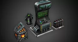 Low Poly Sci-Fi Assets Low-poly  3D model