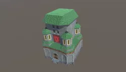 Magic Tower Low-poly  3D model