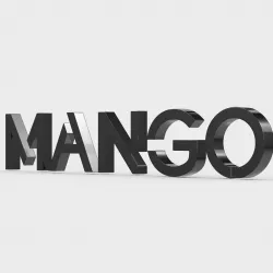 mango logo 3D model