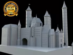 Medieval castle 3D model