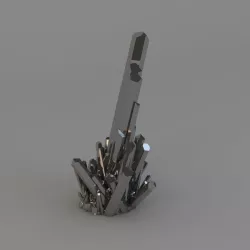 Metal Crystal Quartz  3D model